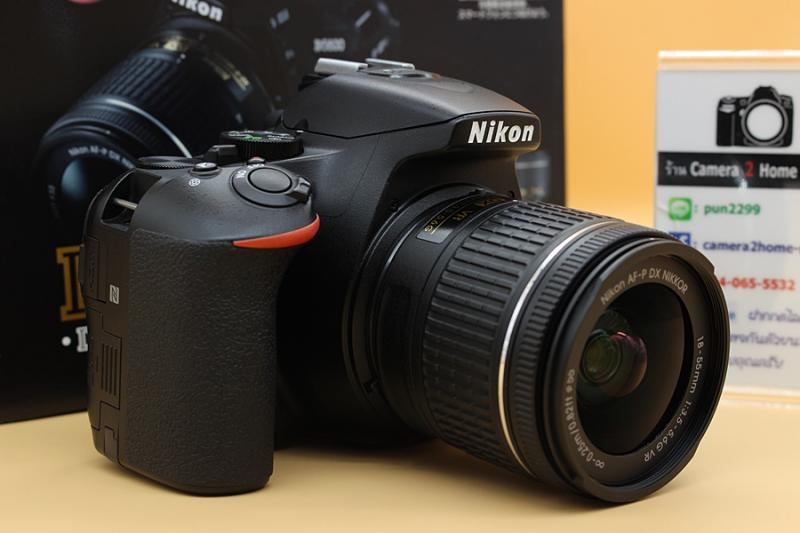 ขาย Nikon D5600 + Lens AF-P DX 18-55mm VR อดีตประกันร้าน สภาพสวยใหม่ ชัตเตอร์ 3,XXXรูป เมนูไทย ใช้งานน้อย จอติดฟิล์มแล้ว อุปกรณ์พร้อมกล่อง  อุปกรณ์และรายละ
